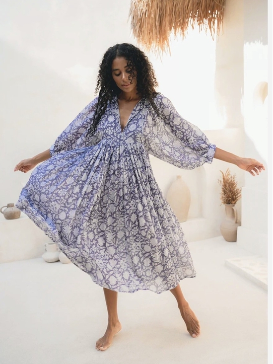 Daughters of India Dresses & Skirts - Daughters of India Sold Out BLUE IRIS Midi!!!! Brand New, With Pockets